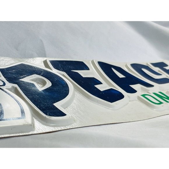 Love PEACE ON YOU 3-D Sticker RARE Vintage 60s-70s Laffs O Lot Mulino Brotherly - Picture 5 of 10